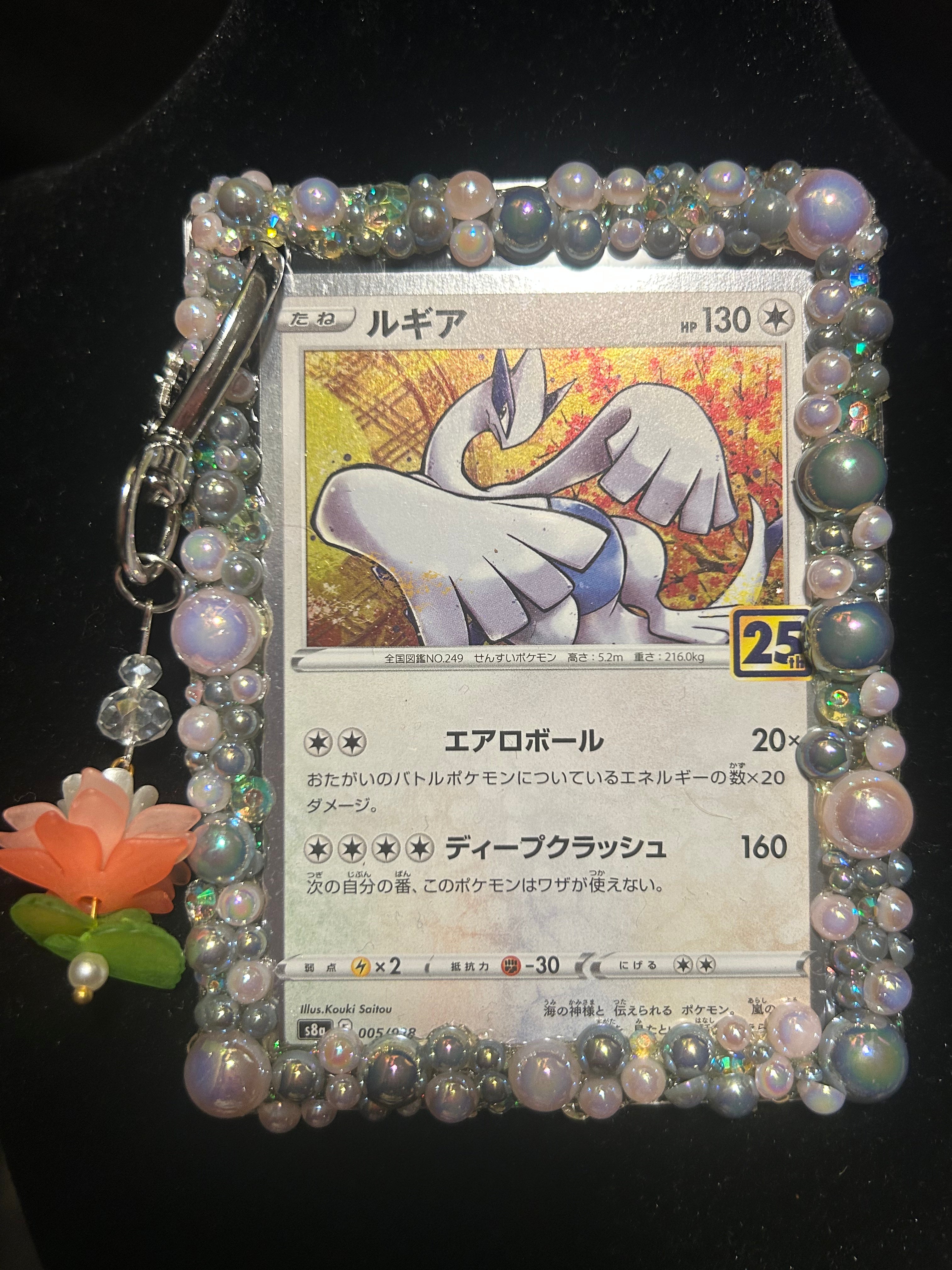 Pink and Silver Decoden Card Holder