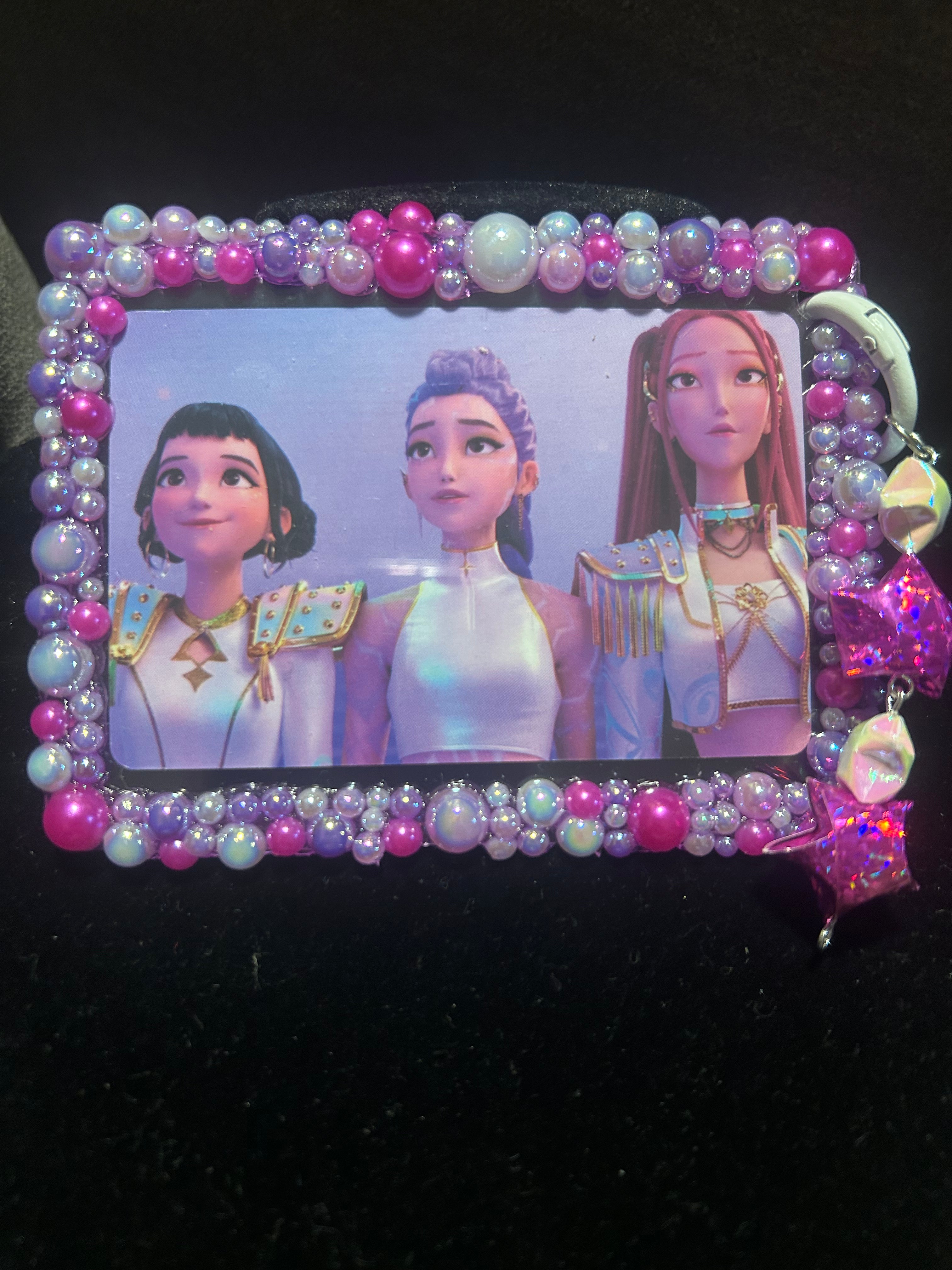 Pink, and Purple Decoden Card Holder