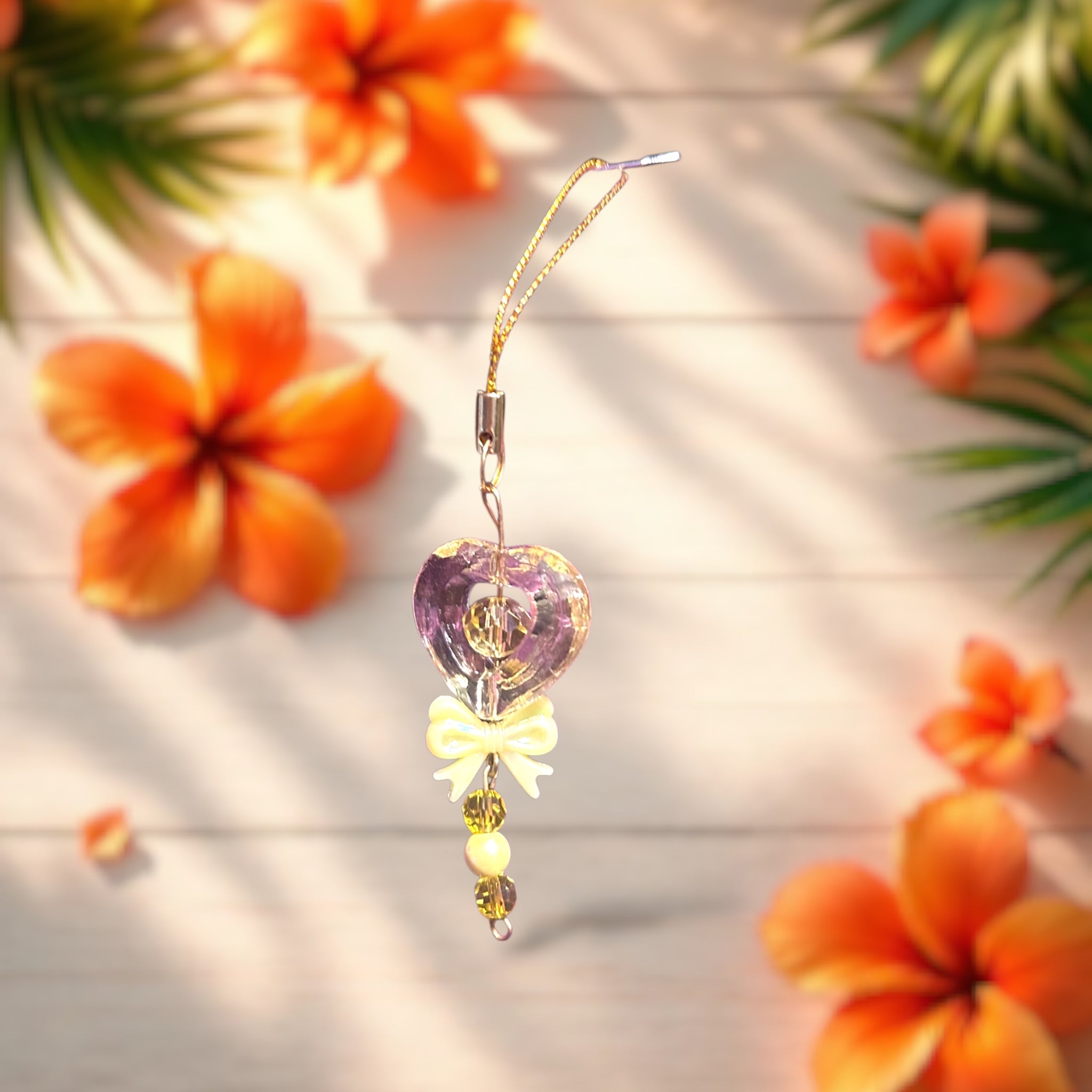 Yellow Heart Mini Charm