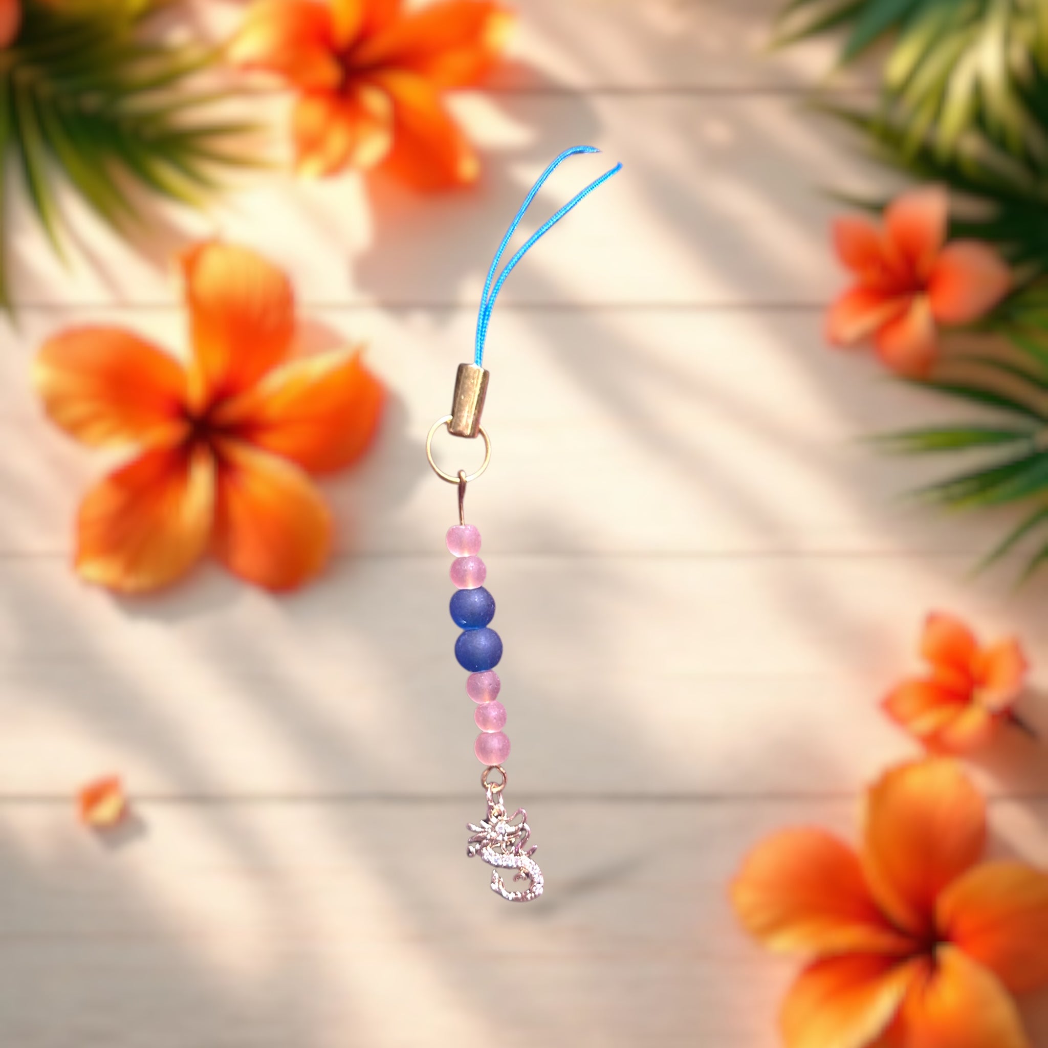 Sea Glass Dragon Mini Charm