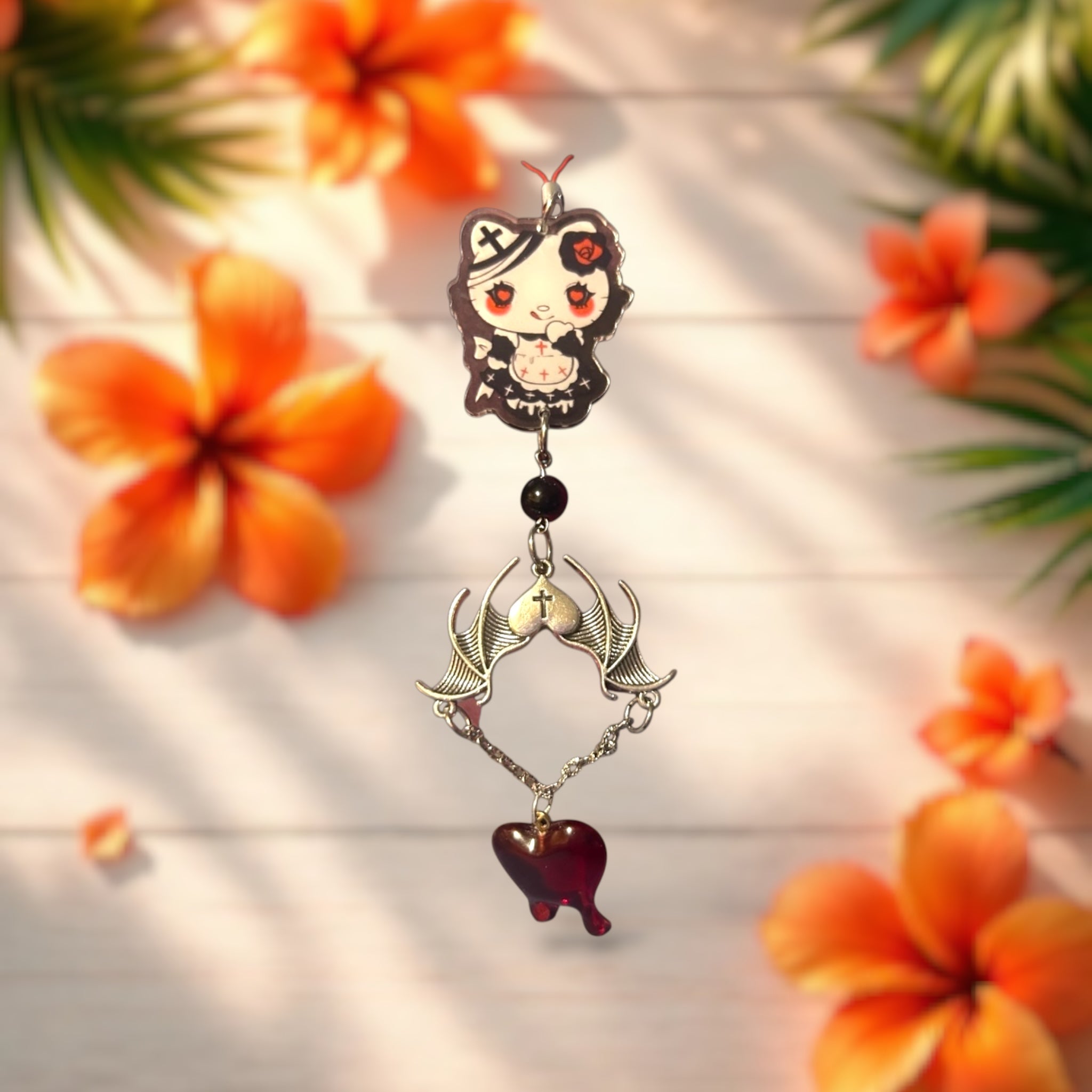 Gothic Kitty Mini Charm