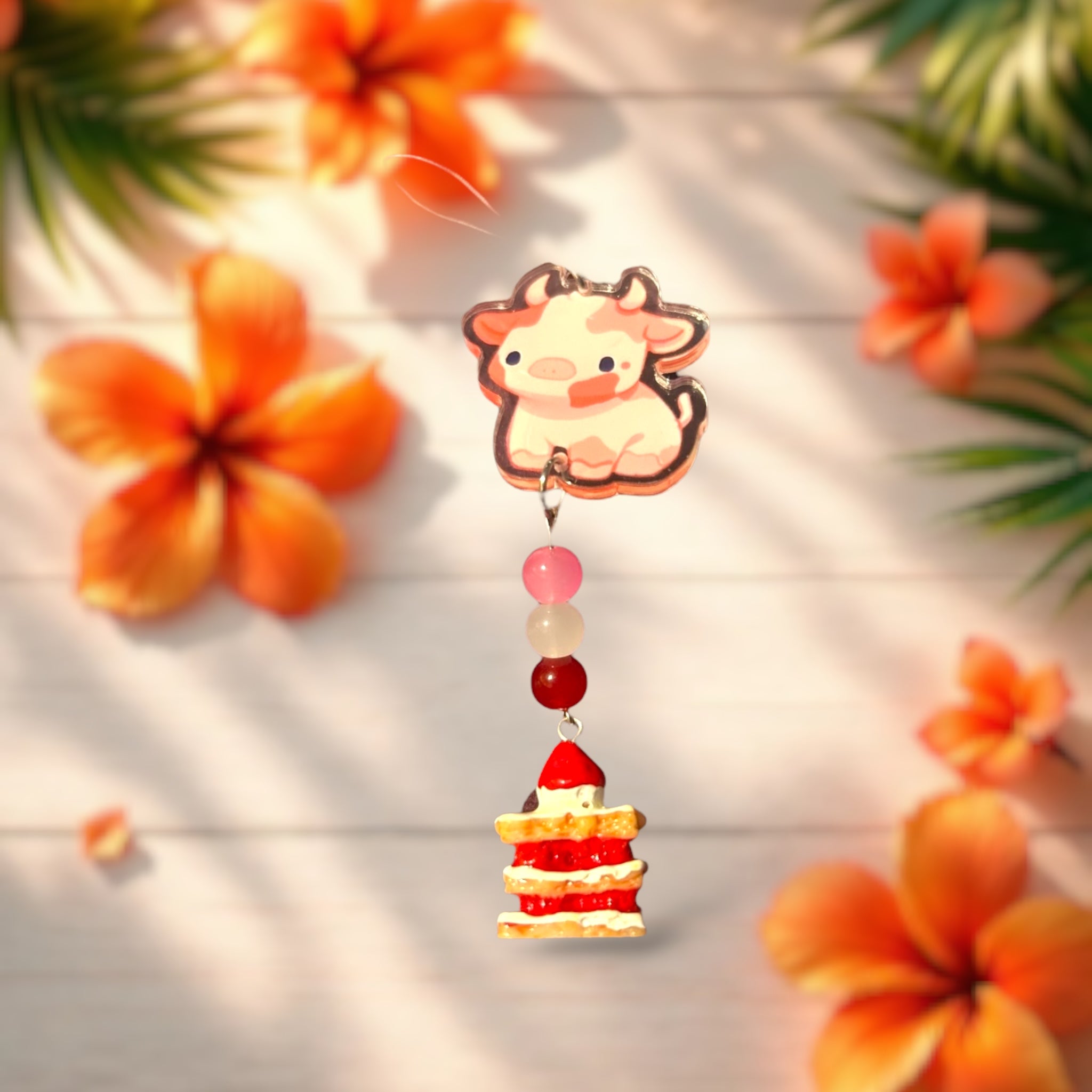 Strawberry Cake Mini Charm
