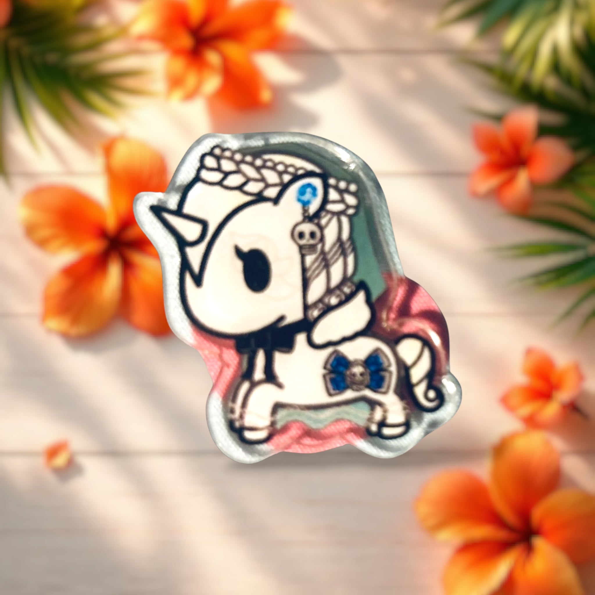 Skull Unicorn Mini Magnet