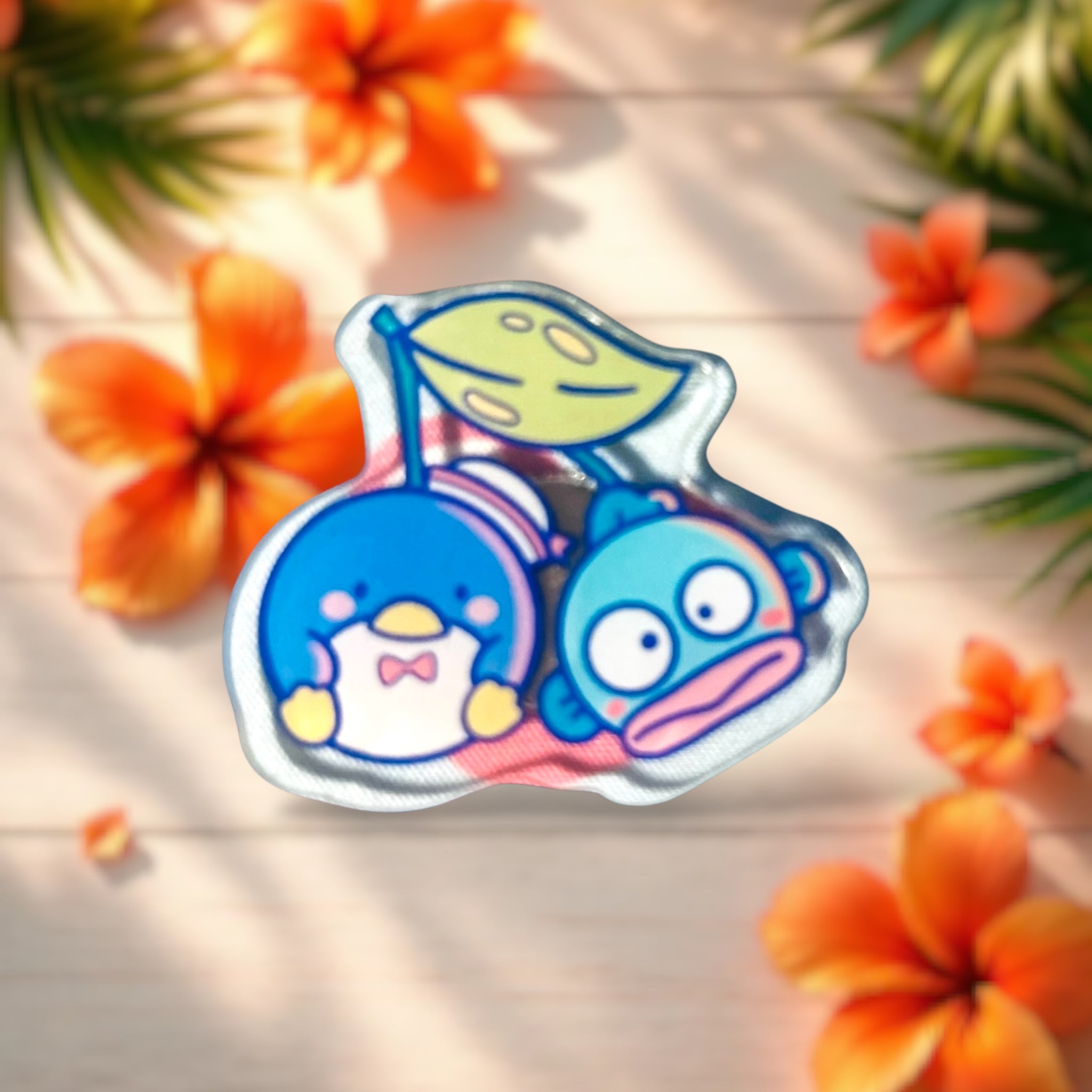 Blue Cherry Friends Mini Magnet