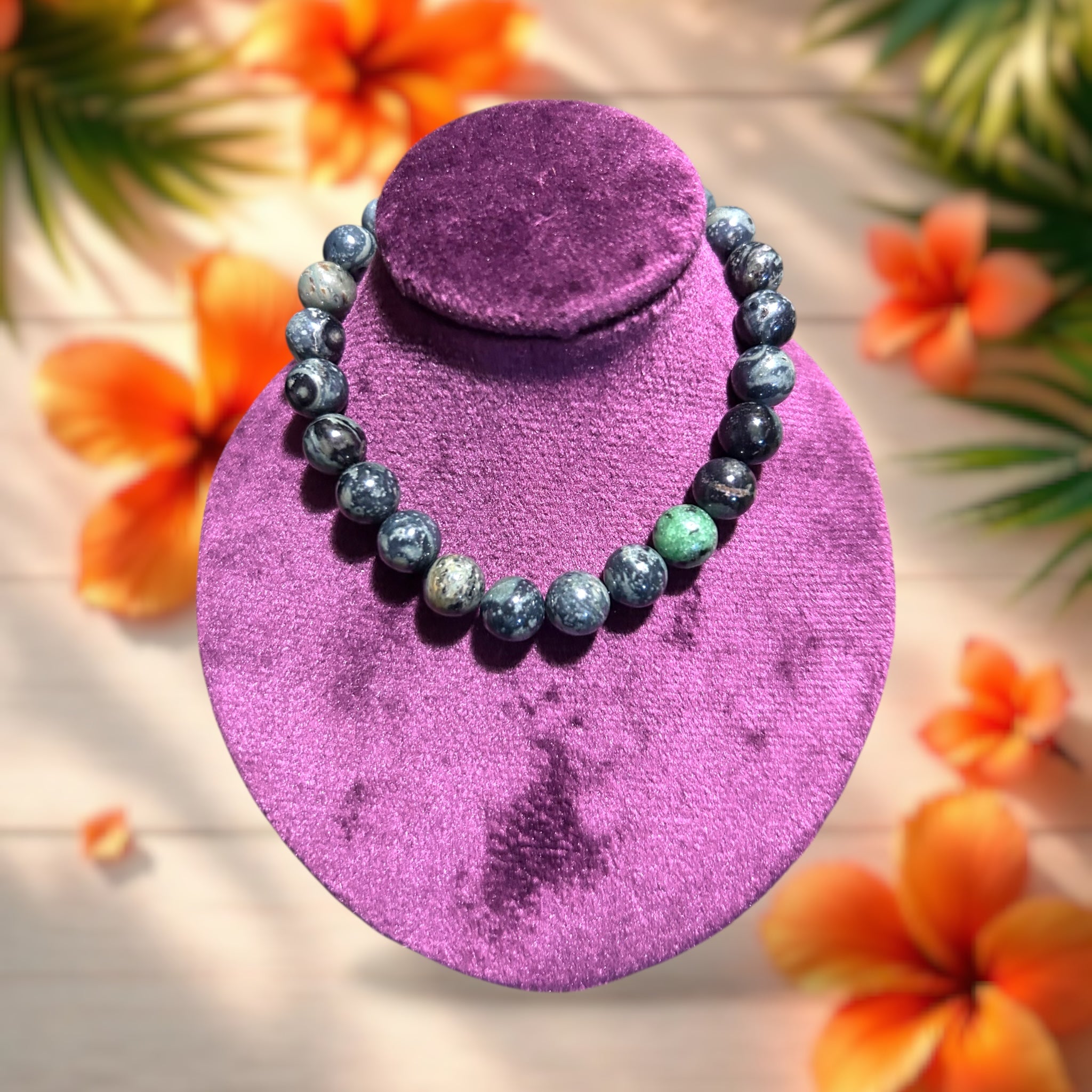 Kambaba Jasper Gemstone Bracelet