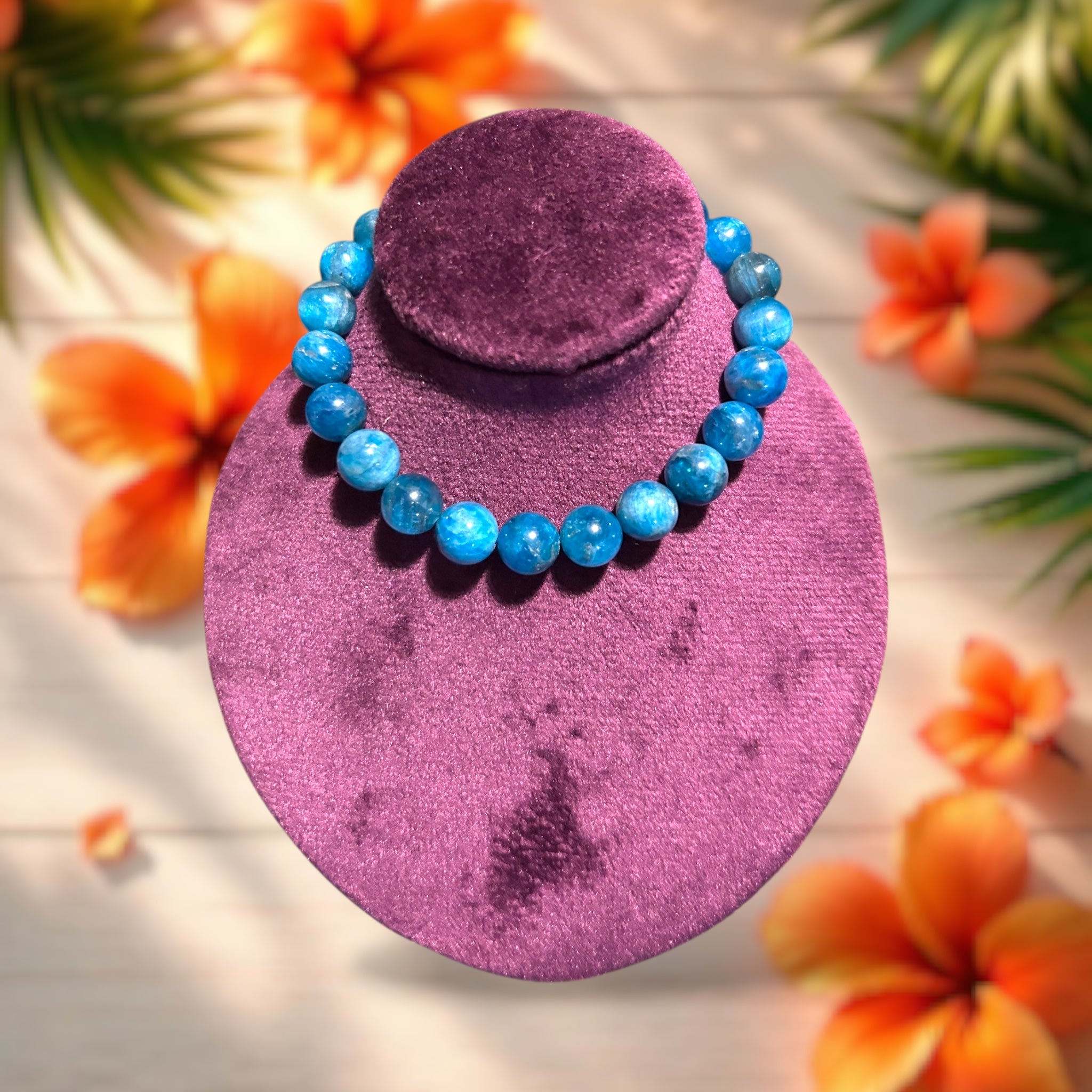 Blue Apatite Gemstone Bracelet