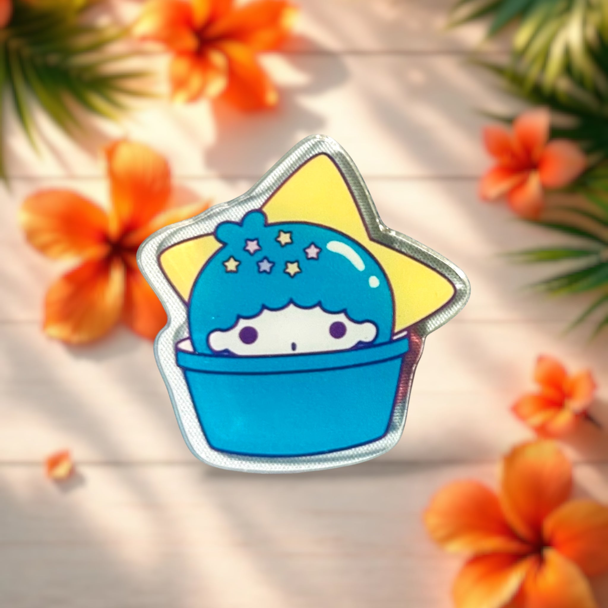 Blue Star Cupcake Mini Magnet