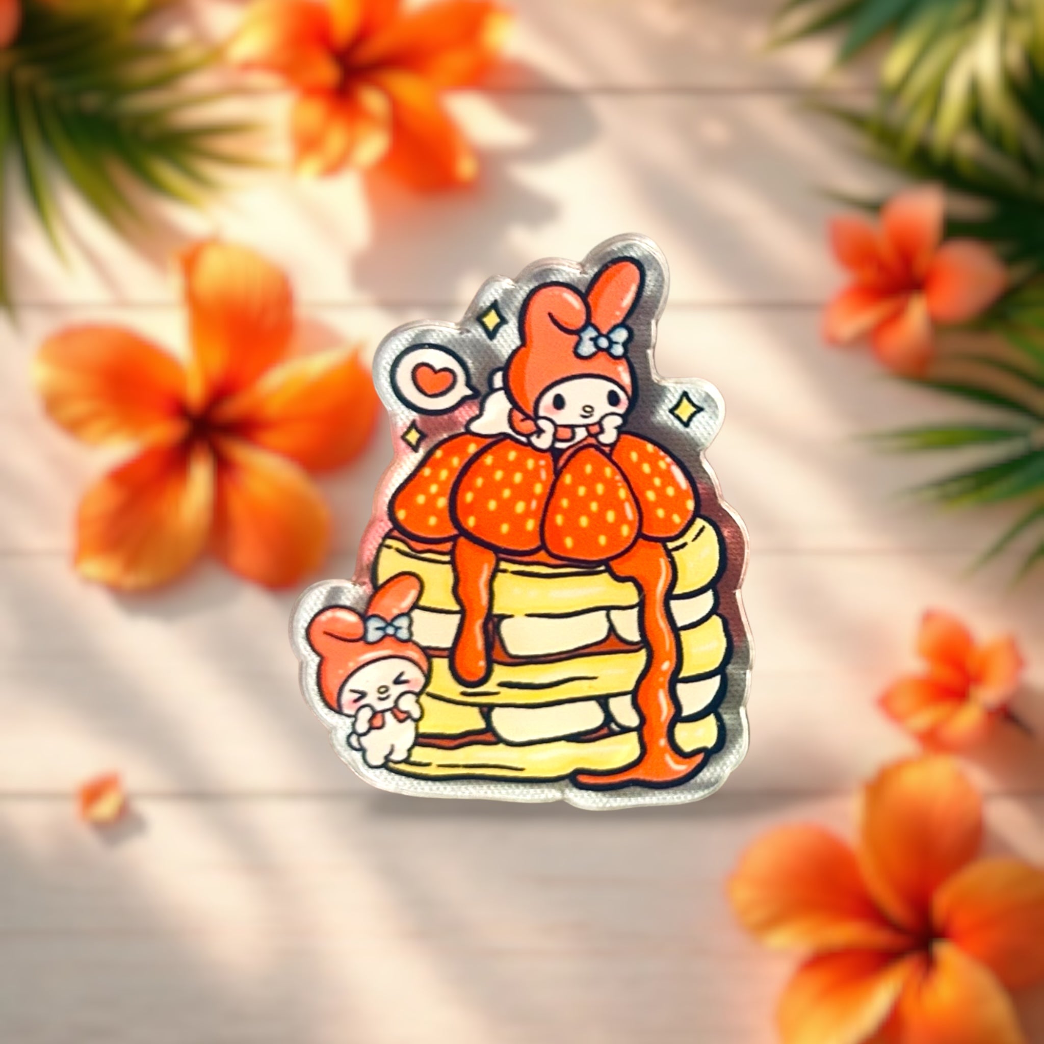 Berry Pancakes Mini Magnet