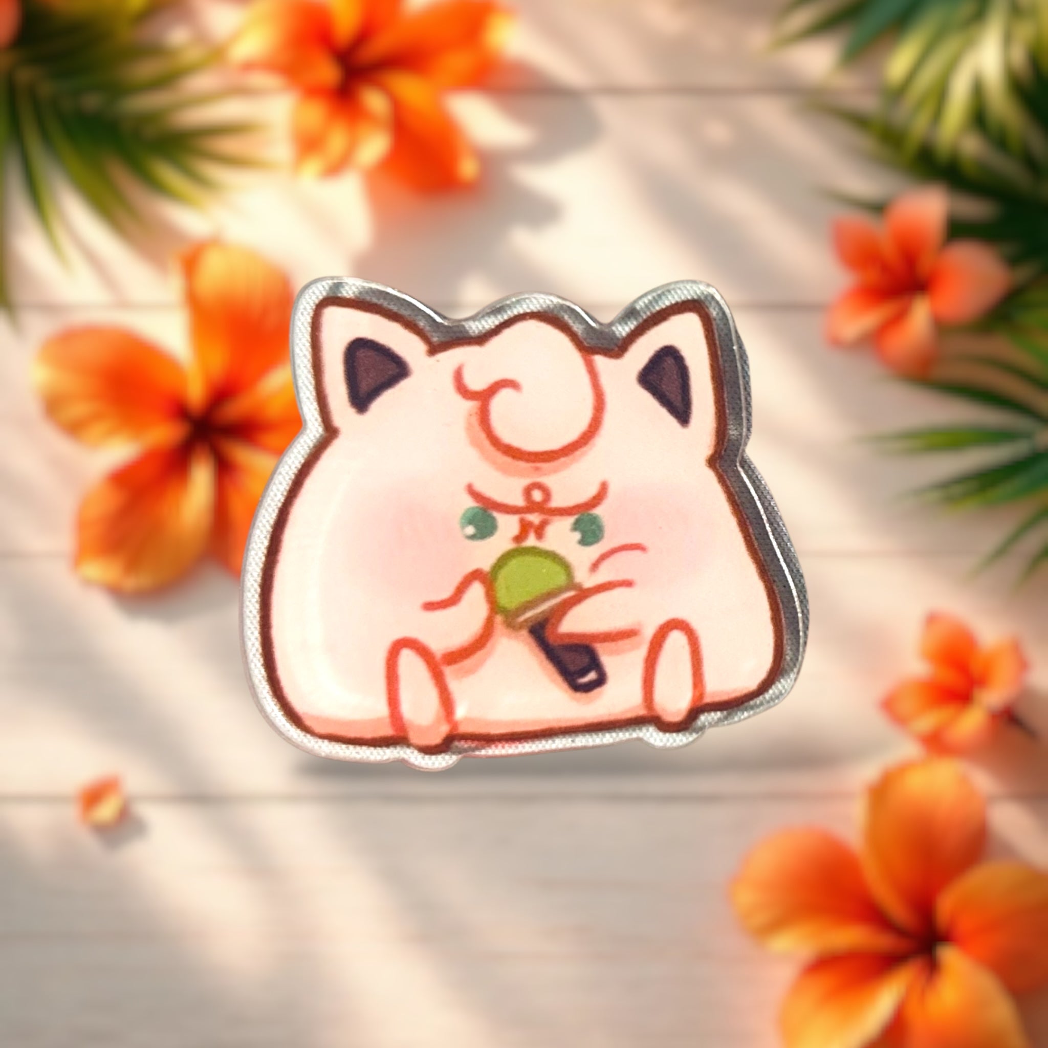 Pouty Puff Mini Magnet