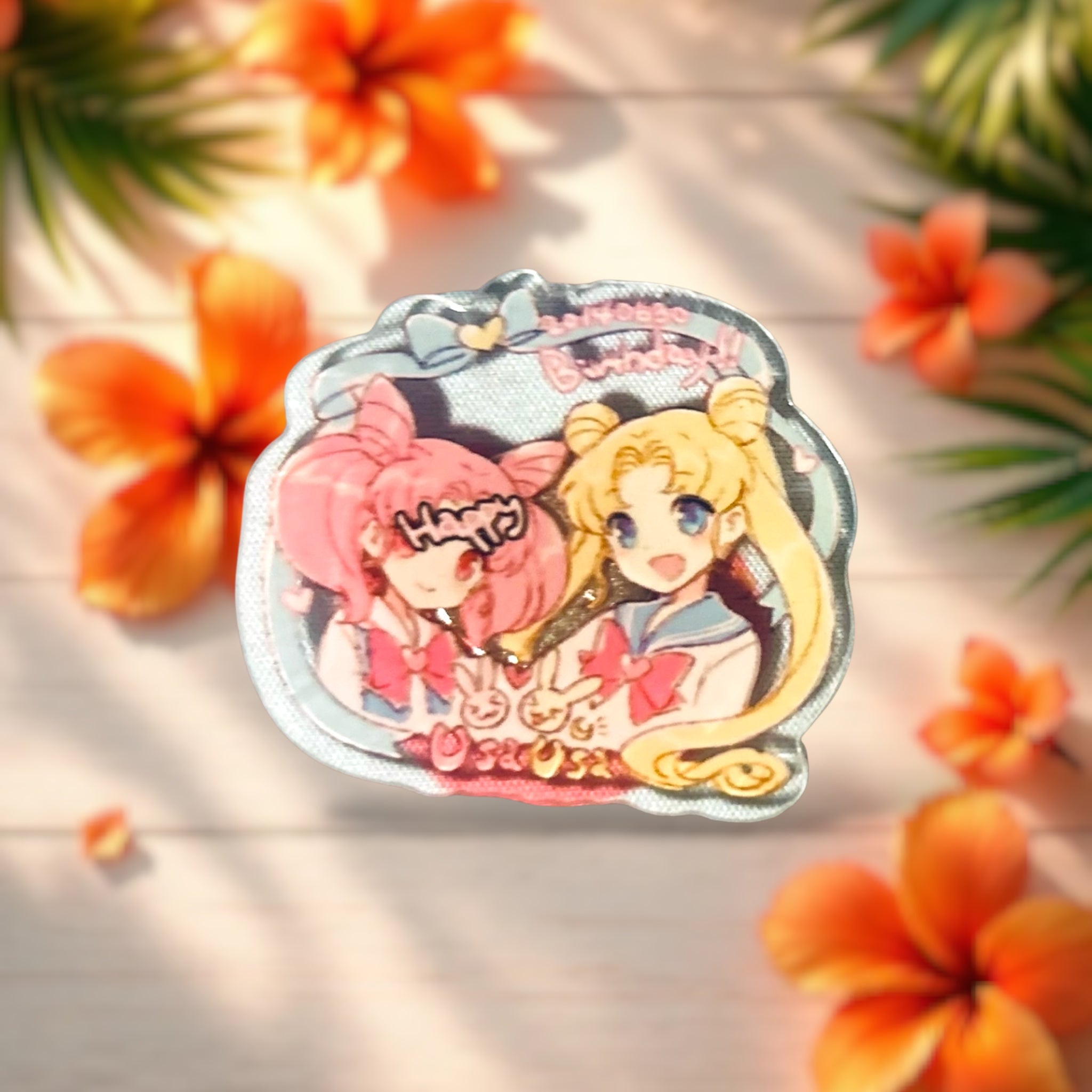 Pink and Yellow Mini Magnet