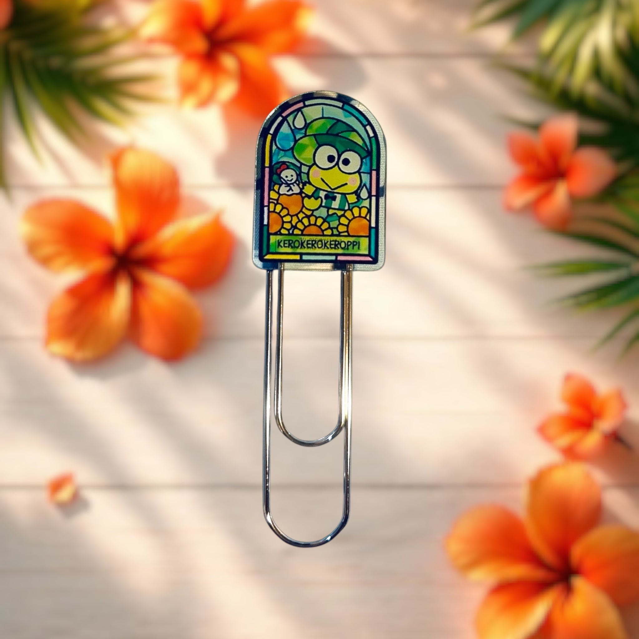 Sunflower Frog Jumbo Paper Clip