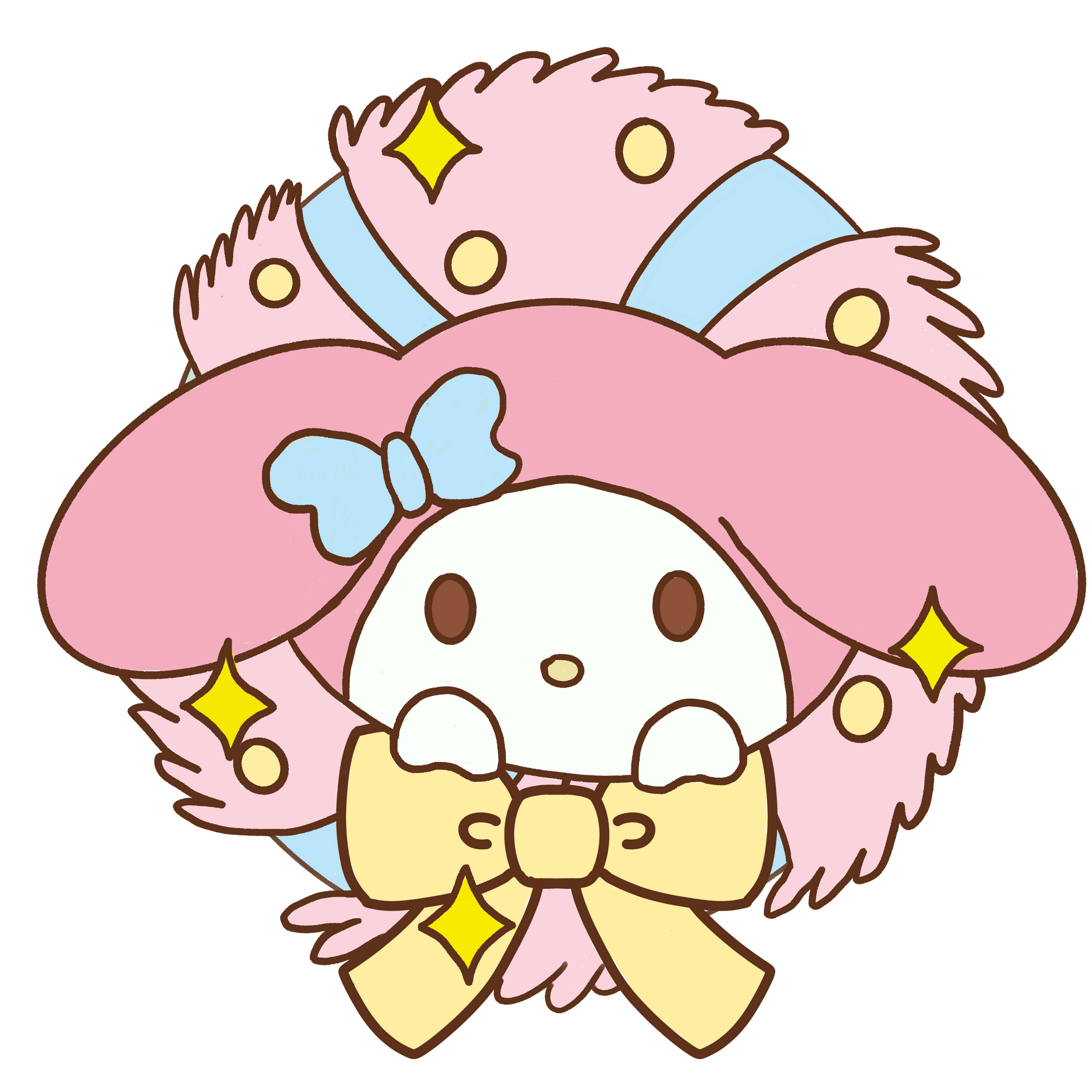 PRE-ORDER Melody Christmas 3x3” Holographic Sticker