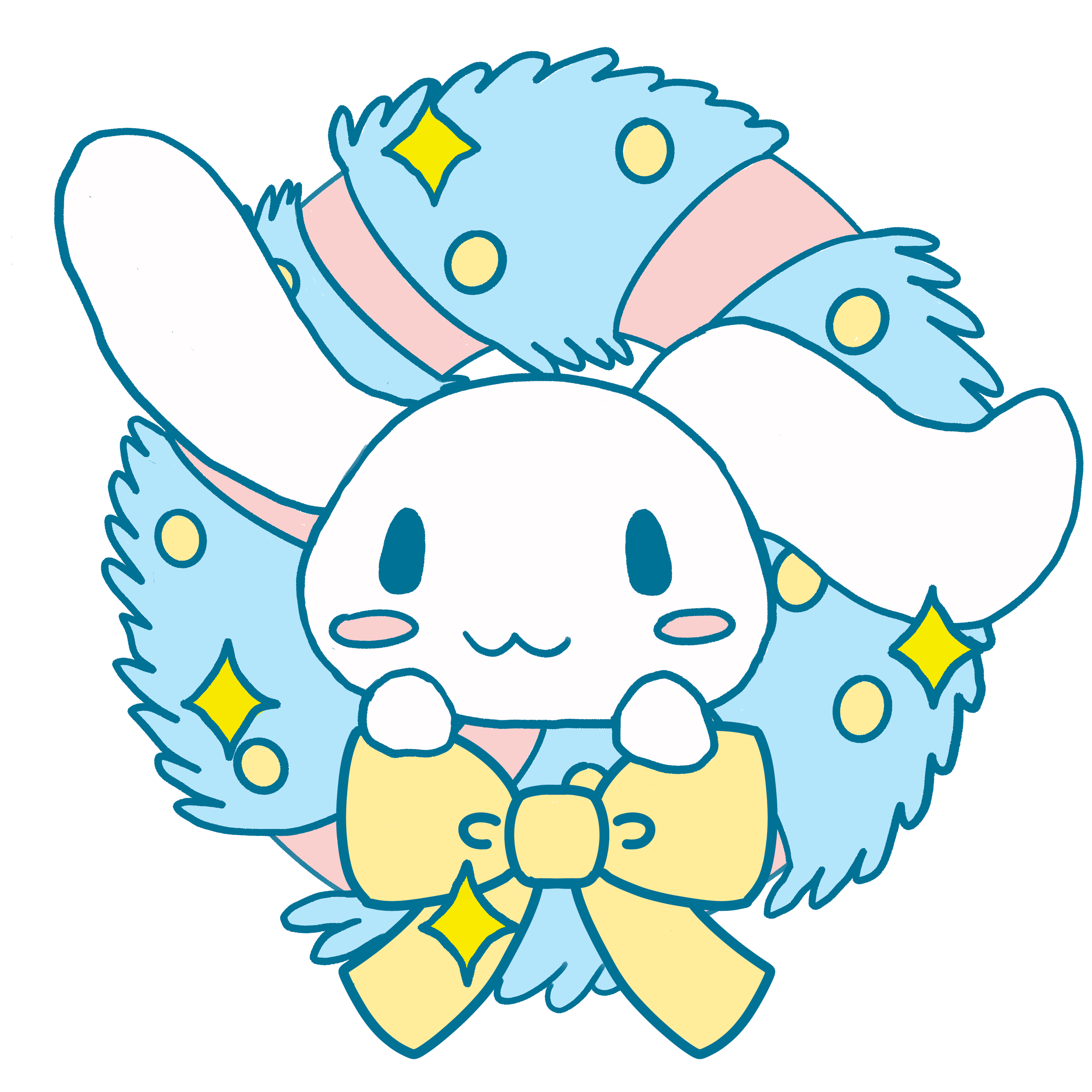 PRE-ORDER Cinna Christmas 3x3” Holographic Sticker